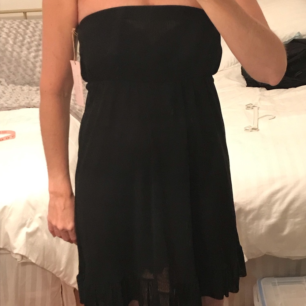 Sweet Pea Black Strapless Dress Size S NWT